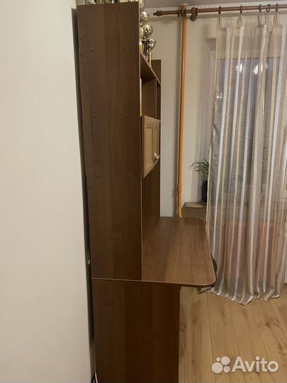 Письменный стол с верхними полками бу