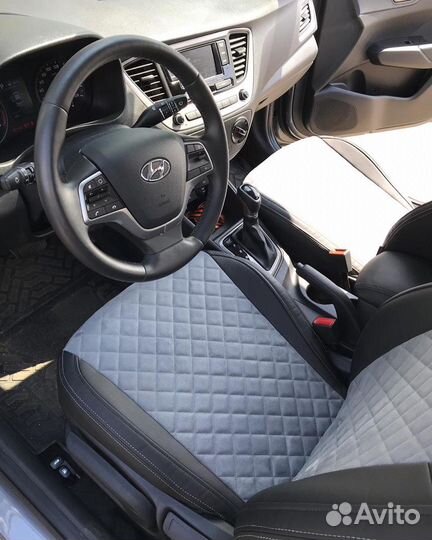 Автомобильные чехлы на Hyundai Solaris 2 (2017+)