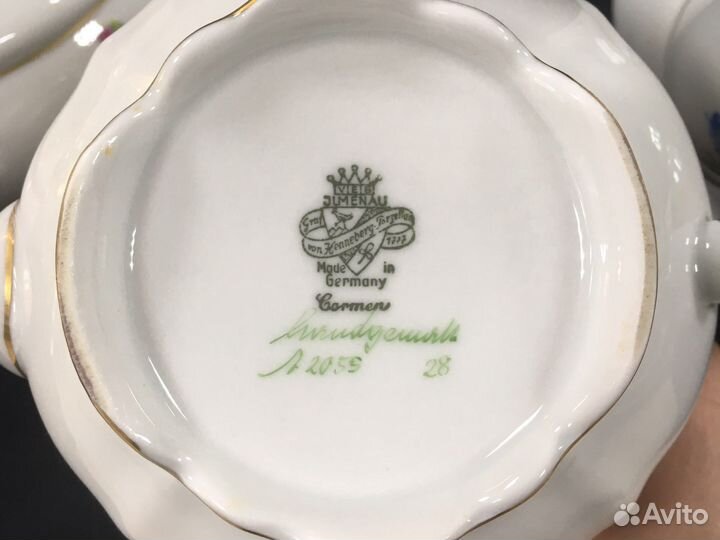 Фарфоровый кофейник Германия