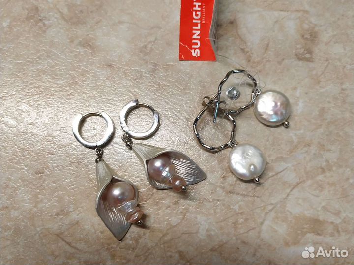 Серьги с жемчугом