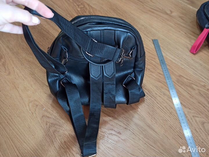 Рюкзак женский чёрный 26*26 см