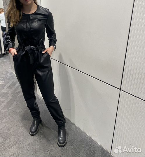 Кожаный комбинезон