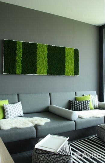 Панель из мха 40 см