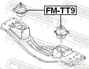 Опора двигателя ford transit 06-13 (гидравличес
