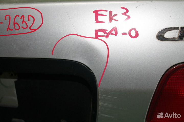 Крышка багажника honda EK2, EK3, EK4, EK5, EK8 civ