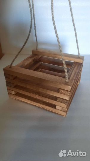 Кашпо деревянное для цветов