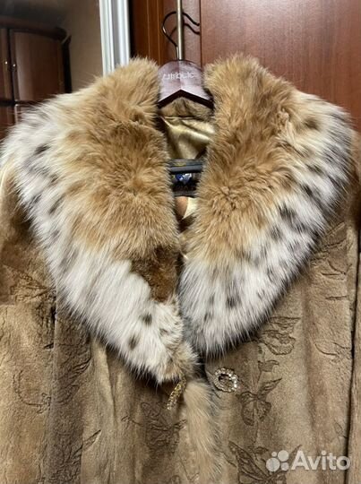 Эксклюзивный полушубок из стриженной норки с лазер