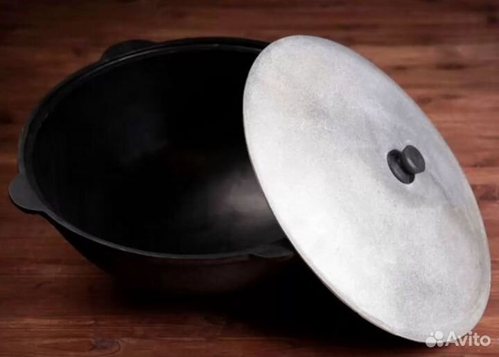 Казан чугунный узбекский 12 литров + ляган 32см