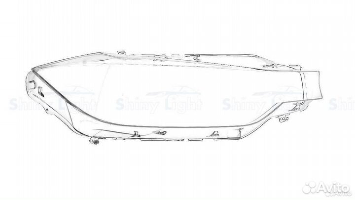 Стекло фары BMW 3 F30 2011 - 2016