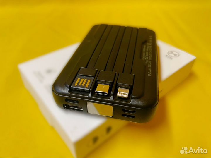 Внешний аккумулятор с беспроводной зарядкой