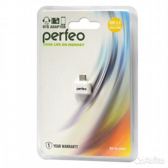 Кабель perfeo USB adapter with OTG PF-VI-O003 WHI