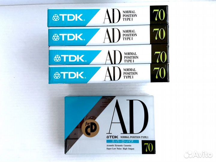 Аудиокассета кассета TDK AD 70 - 1990 г