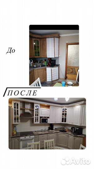 Изготовление и перетяжка кухонных фасадов из мдф