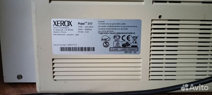 Принтер xerox phaser 3117