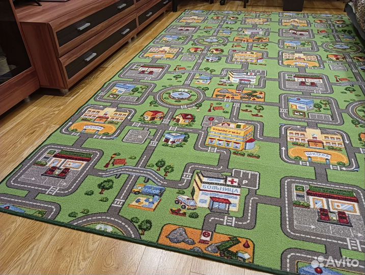 Ковер детский с дорогами