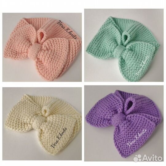 Повязка вязаная на голову