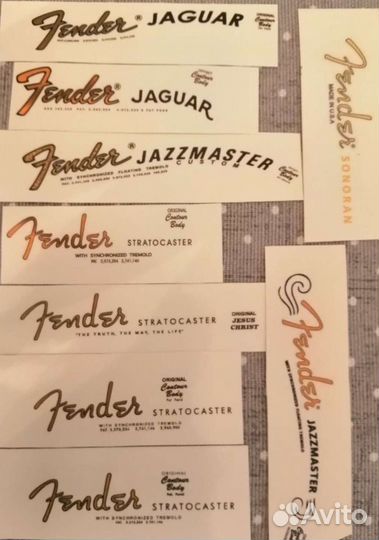 Декали fender stratocaster и не только