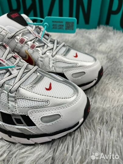 Кроссовки Nike P6000 White Red Оригинал Poizon