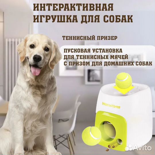 Интерактивная игрушка кормушка для собак 2 в 1