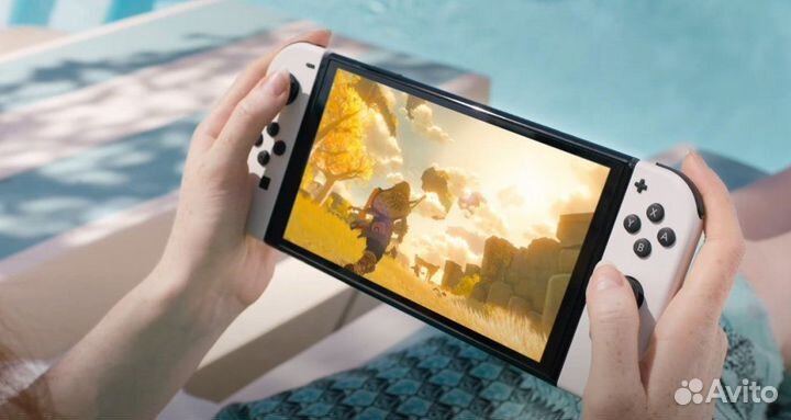 Nintendo Switch oled Zelda + 512 gb Прошитая