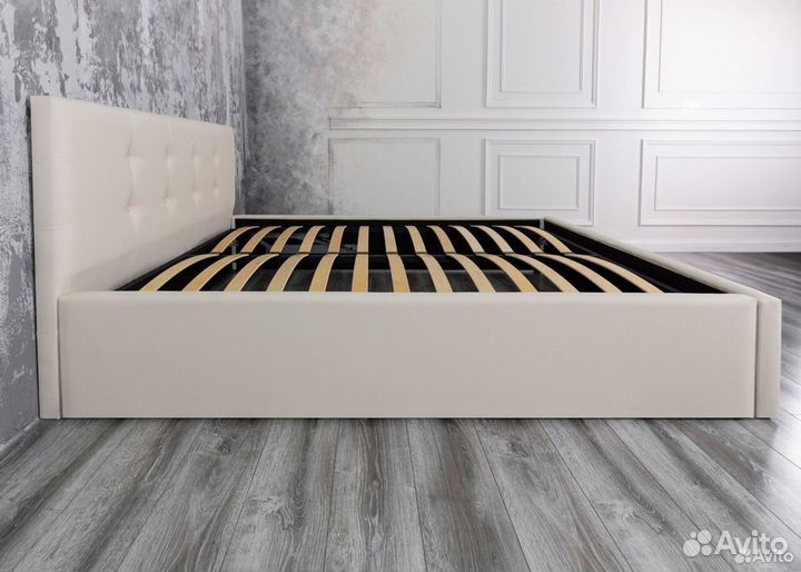 Кровать 180х200 с подъемным механизмом Роза белая