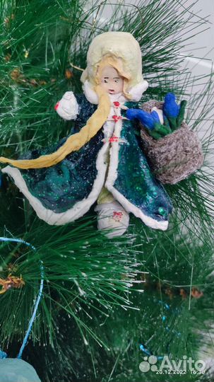 Ватные елочные игрушки новые