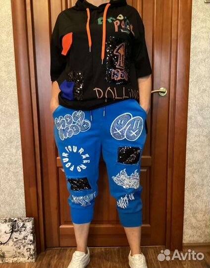 Бриджи Корея спорт шик оверсайз