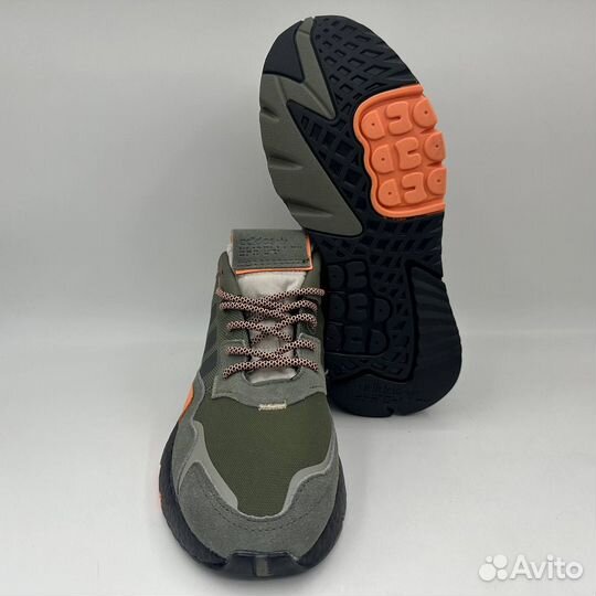 Кроссовки Adidas Nite Jogger Greey Grey Orange