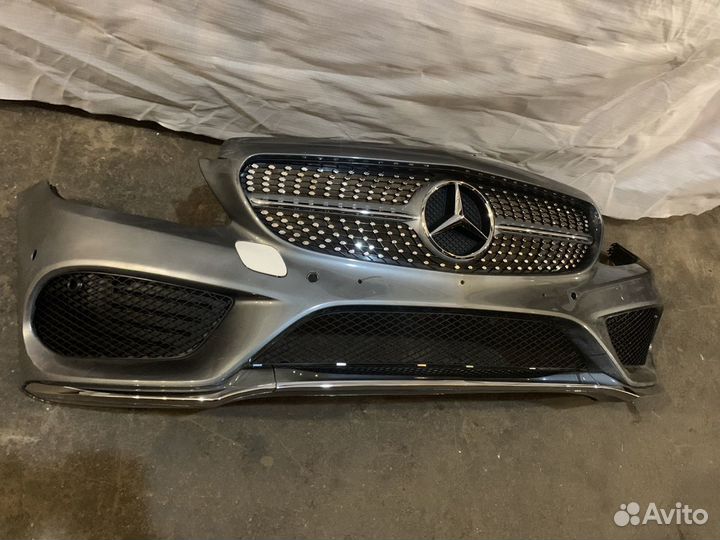 Передний бампер в сборе Mercedes W205 C205 AMG