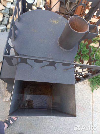 Печь для бани с баком