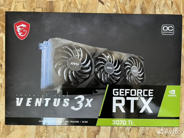 Видеокарта ventus 3x RTX geforce 3070Ti