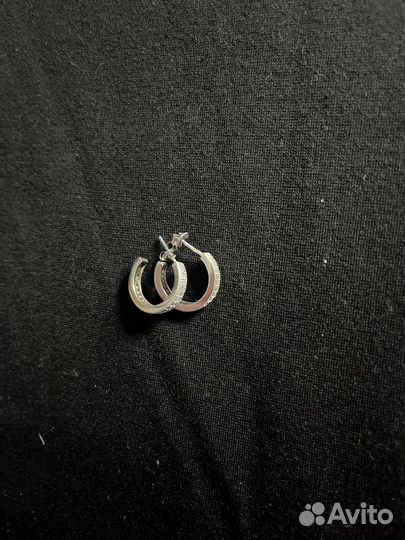 Серьги серебрянные с фианитами Sunlight