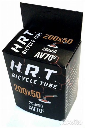 Камера для велосипеда 200х50, AV Horst изогнутый н