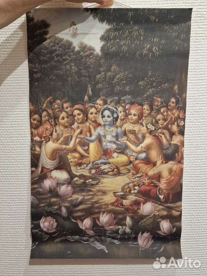 Постер холст вайшнавская атрибутика