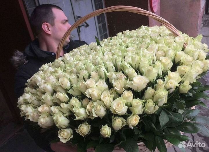 Метровые розы Доставка цветов