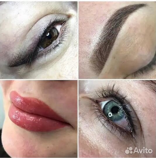 Перманентный макияж бровей, губ, век