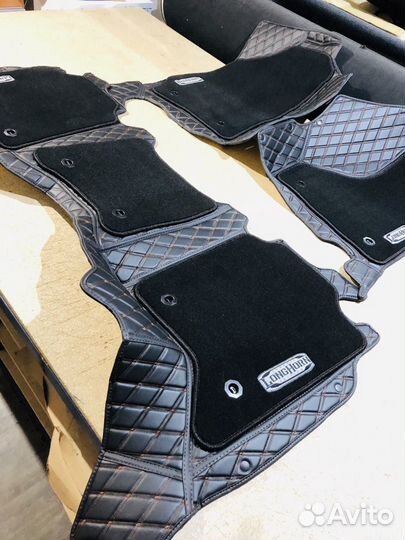 Автоковрики 3D, экокожа. Индивидуальный пошив