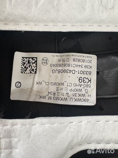 Общивка двери задняя левая на kia optima 4 JF