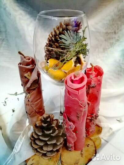 Свечи ручной работы на подарок