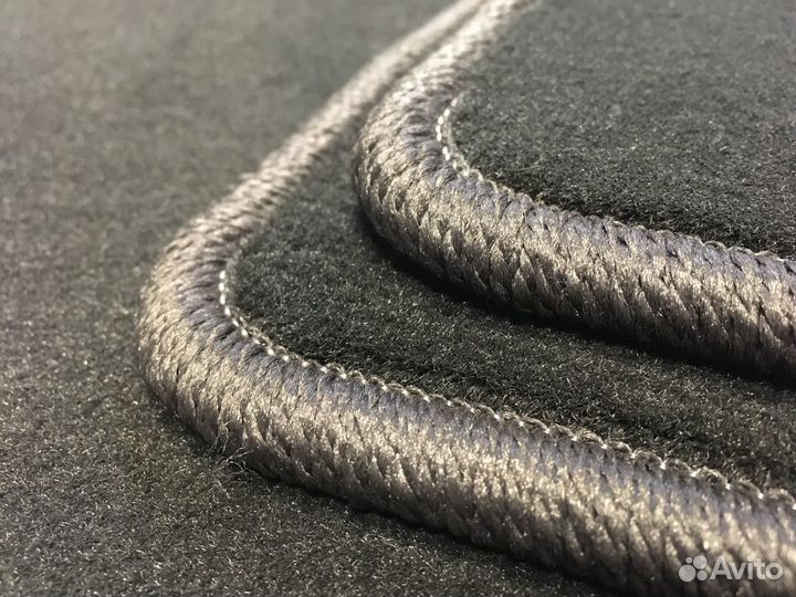 Велюровые серые коврики УАЗ Патриот 2020г