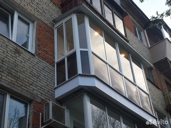 Остекление балконов / лоджий под ключ