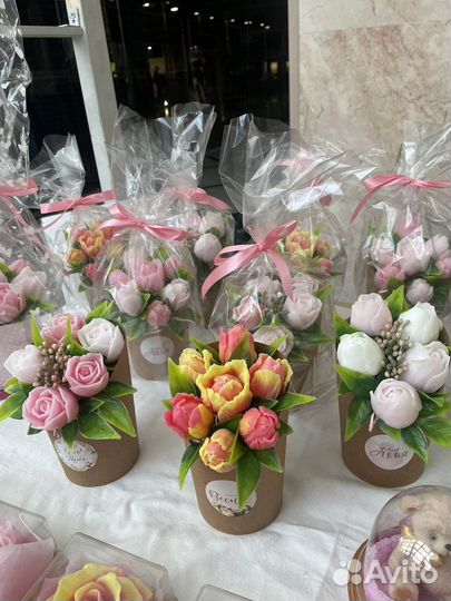 Букет цветов из мыла