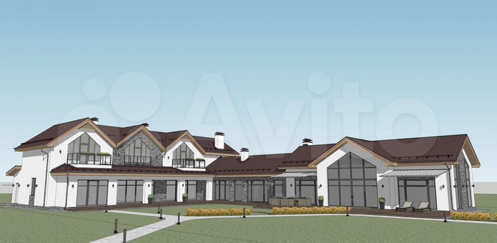 Коттедж 437 м² на участке 20 сот.