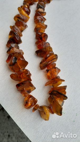 Бусы янтарные