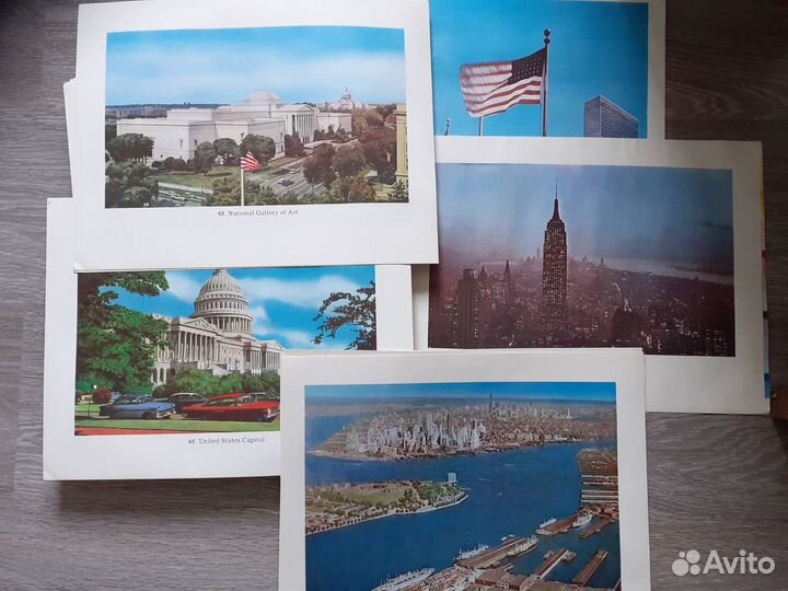 Альбом с Англией и США. Карты.Раритет. 1975г
