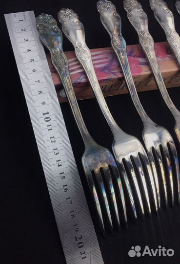 Вилки столовые Роза мельхиор