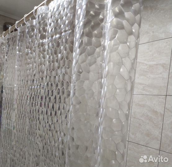 Новая шторка в ванну 3D кристалл