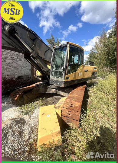 Правое стекло на спецтехнику Volvo EC480