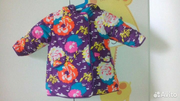 Куртка новая двухсторонняя для девочки