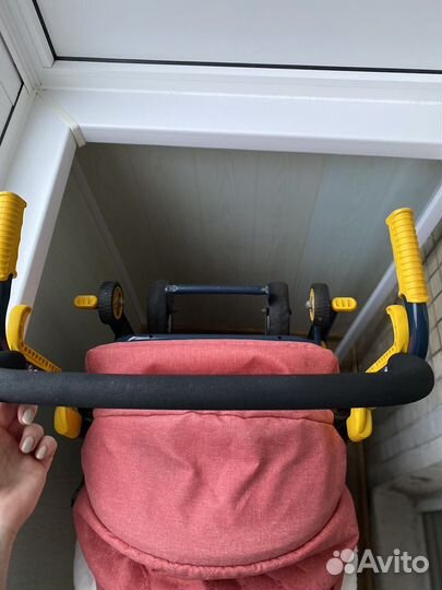 Санки коляска на колесах Ника